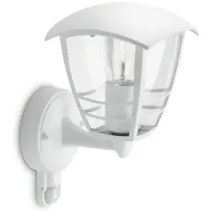Comparateur de prix : Philips CREEK-Applique d'extérieur Montante avec Détecteur Métal H25cm Blanc