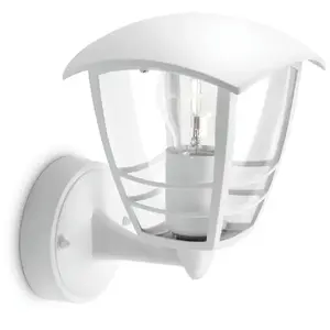 Comparateur de prix : CREEK-Applique d'extérieur Montante Métal H20cm Blanc Philips