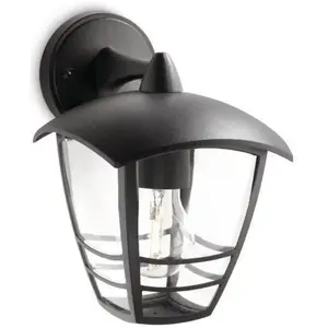Comparateur de prix : Lanterne murale extérieure - PHILIPS - Creek - Aluminium - Noir
