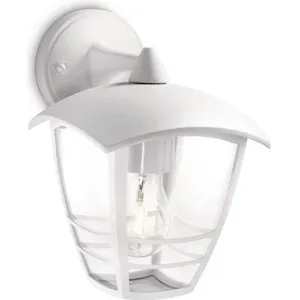 Comparateur de prix : PHILIPS Lanterne murale extérieure Creek 1x60W 230V - Blanche