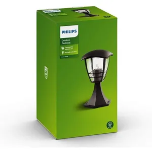 Comparateur de prix : Philips Lampadaire borne myGarden Creek E27 Lumière blanche et chaude Noir