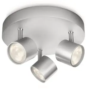 Comparateur de prix : Philips 562434816 STAR SPOTS LED LUMINAIRE D'INTERIEUR METALLIQUE ALUMINIUM