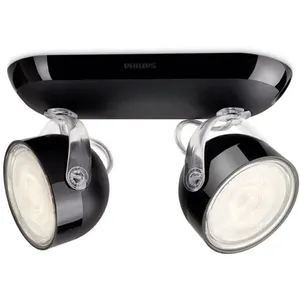 Philips myLiving Plafonnier LED Dyna 2 x 3 W Noir 532323016 pas cher