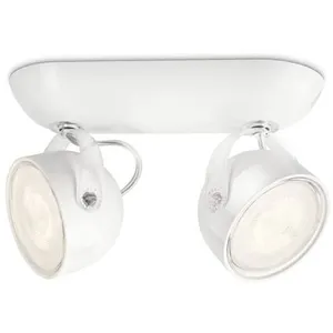 Philips myLiving Plafonnier LED Dyna 2 x 3 W Blanc