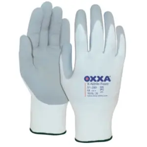 FP - Gants Oxxa X-Nitrile- Foam,Taille 11, blanc/gris (Par 12)Vendu paramazon
