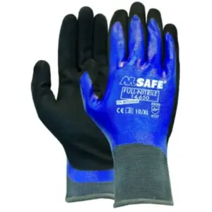 Gants de protection M-Safe 14-650 Nitril vollbesch. Taille 10 (Par 12)Vendu parcontorion