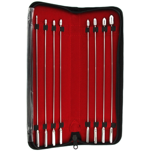 Kit de 8 Tiges d'urètre en métal ROSEBUD 24cm - Diamètres 4 à 12mm 