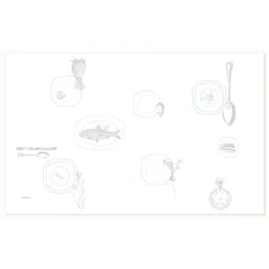 Nappe Embroidery Plates Royal - 150x250cm Pip Studio pas cher