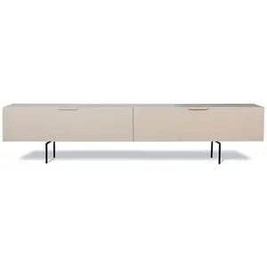 HK LIVING - Meuble TV Wood grain - Beige - Contreplaqué pas cher