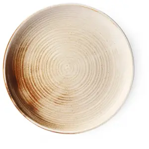 HKliving - Assiette Kyoto rustic Brun taille unique pas cher