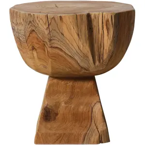 Tabouret en bois arqué - HKLIVING pas cher