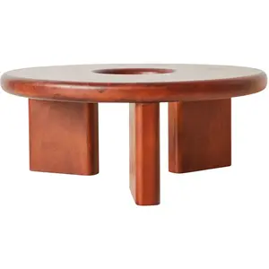 HKliving - Table basse en bois Conversation Naturel taille unique pas cher