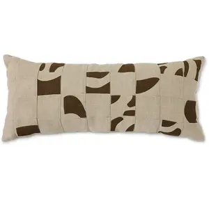 HKliving - Coussin patchwork Naturel taille unique