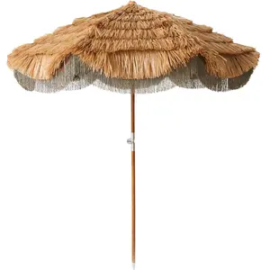 HK LIVING - Parasol Serengeti - Beige - Raphia synthétiqueVendu parmade-in-design