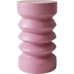 HK LIVING - Table d'appoint Stoneware - Rose - Grès pas cher