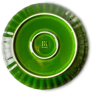 HK LIVING - Assiette The emeralds - Vert - Grès pas cher