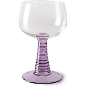 HKliving - Verre Swirl Pourpre M