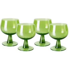 HK LIVING - Verre à vin The emeralds - Vert - Verre pas cher