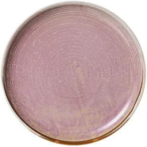 HKliving - Assiette à dessert Chef Ceramics en porcelaine Vieux Rose t...