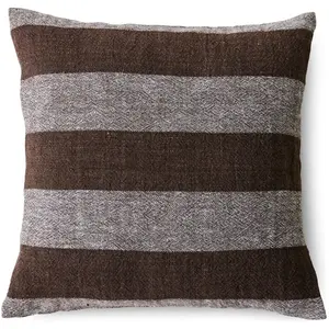 HKliving - Coussin rayé Marron 50x50Vendu parsmallable