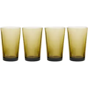 HKliving - Tasses 70's - Set de 4 Brun taille unique