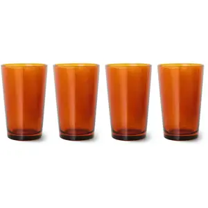 HKliving - Tasses 70's - Set de 4 Ambre taille unique pas cher