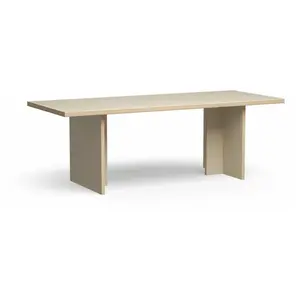 Table à manger rectangulaire en bois crème 220x90 cm - HKlivingVendu parsmallable