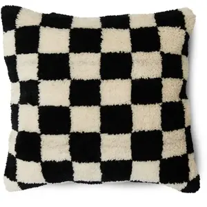 HKliving - Coussin damier Noir/Blanc 50x50Vendu parsmallable
