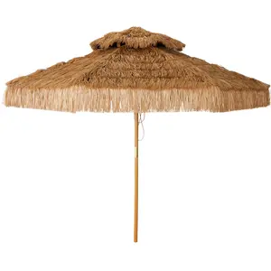 HK LIVING - Parasol Raffia patio - Beige - Raphia synthétiqueVendu parmade-in-design