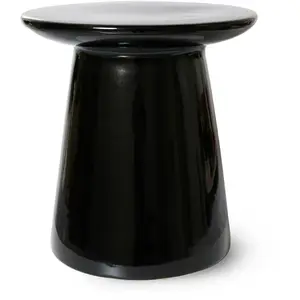 Comparateur de prix : HK LIVING - Table d'appoint Earthenware - Noir - Grès émaillé