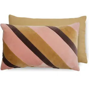Comparateur de prix : HK LIVING - Coussin Striped velvet - Multicolore - Velours