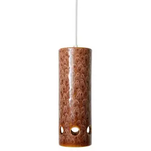 HKliving CERAMIC LYCHEE-Suspension Céramique H31cm pas cher
