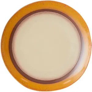 Comparateur de prix : HKliving - Assiettes en grès - Set de 2 Orange taille unique