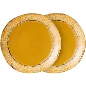HK LIVING - Assiette à dessert 70s ceramics - Jaune - Grès émailléVendu parmade-in-design