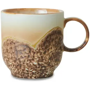 HKliving - Tasse à café en grès Marron taille unique pas cher