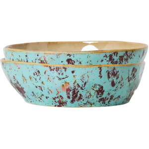 HK LIVING - Bol à pâtes 70s ceramics - Vert - Grès émaillé