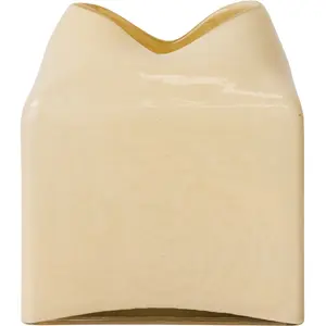 HK LIVING - Vase Forma - Beige - Verre pas cher