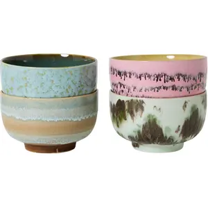 HKliving - Bols à nouilles Dada - Set de 4 Multicolore taille unique pas cher