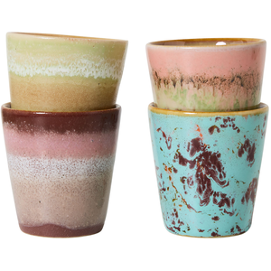 HK LIVING - Tasse à ristretto 70s ceramics - Multicolore - Grès émaill...