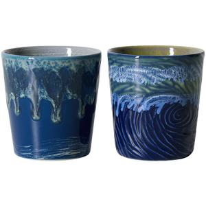 HKliving HK LIVING - Tasse à café 70s ceramics - Bleu - Grès émaillé