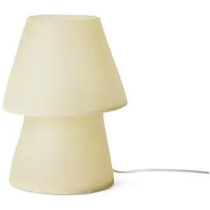 Lampe à poser en fibre de verre HKliving Off-White taille unique pas cher