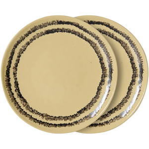HKliving HK LIVING - Assiette à dessert 70s ceramics - Jaune - Grès émaillé