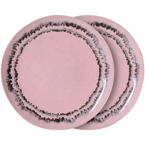 HKliving HK LIVING - Assiette à dessert 70s ceramics - Rose - Grès émaillé