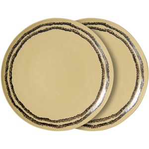HKliving HK LIVING - Assiette 70s ceramics - Jaune - Grès émaillé