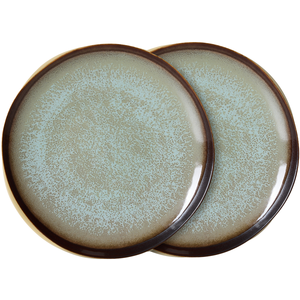HK LIVING - Assiette à dessert 70s ceramics - Gris - Grès émaillé