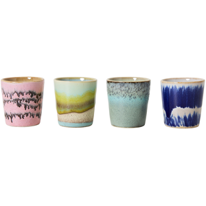 HK LIVING - Coquetier 70s ceramics - Multicolore - Grès émaillé pas cher