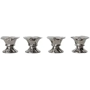 HKliving - Coquetiers New classics - Set de 4 Argenté taille unique pas cher