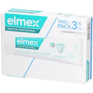 Comparateur de prix : Elmex Sensitive Professional Dentifrice Lot de 3x75 mL