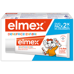 Comparateur de prix : Elmex Kit Dentifrice Anti Caries Bébé 3-6 Ans 2x50ml