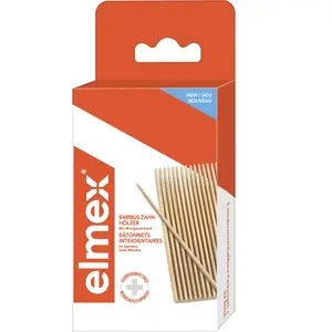 Comparateur de prix : Elmex Bâtonnets Interdentaires Bambou Menthe 3X32 bâtonnets